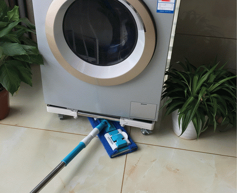 Haier máy giặt kệ cơ sở 8 kg thép không gỉ di động đặc biệt bánh xe sóng cơ sở phổ quát - Kệ ke go