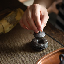 Early Lotus Hall Jingdezhen Hand-made pottery clay cover set false saw nail Zen Pharmacist bell cover set