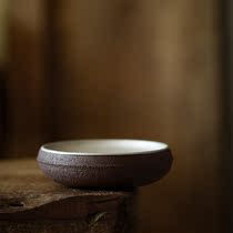 (Taicu Lianhuatang) Jingdezhen pottery hand-made storage kettle and old silver tea tray