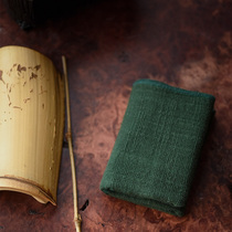 Early Lotus Hall Elegant cotton linen tea towel Tea ceremony accessories Absorbent tea cloth small square towel