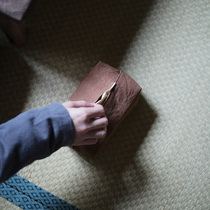 Taicu Lianhuatang cotton and linen Persimmon dyed tissue bag paper storage bag tissue box