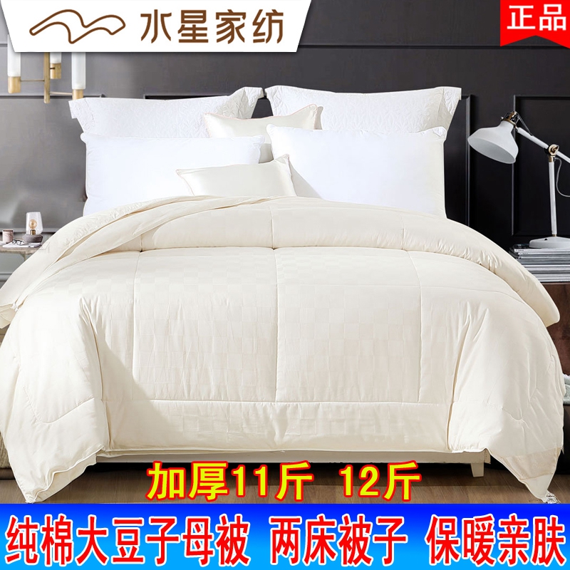 Water Star Home Spun All Cotton Winter Quilt Warm Soybean Pro-Skin Two-in-one Mother and mother of 12 catties by 12