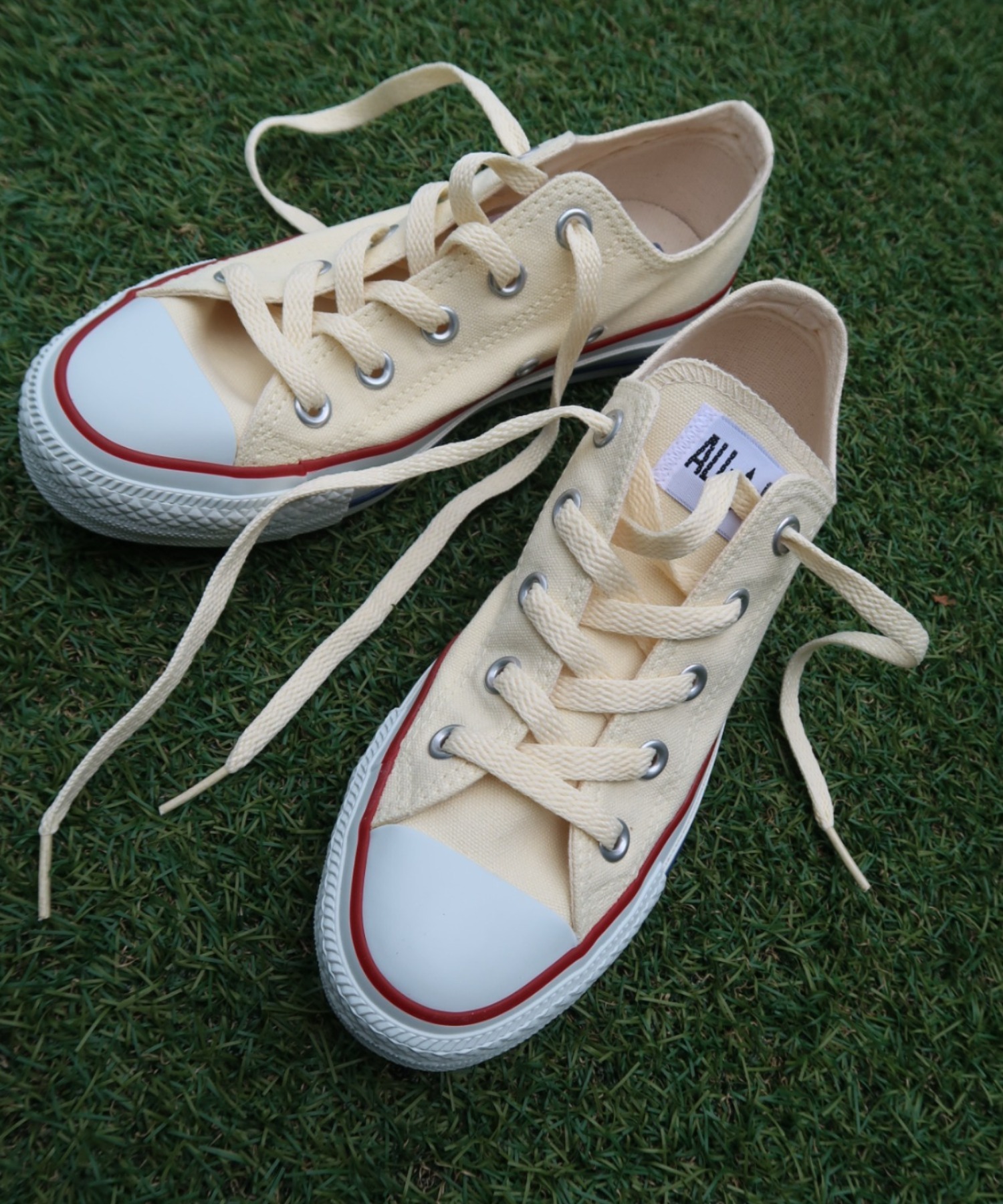 Domestic Spot Day Version Milk Oil Color Rice Yellow Converse Converse All Star Sails Shoes Base-Taobao