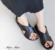 Japanese 2020 Summer new works Nuovo Nicar Italian handmade cowhide sandals