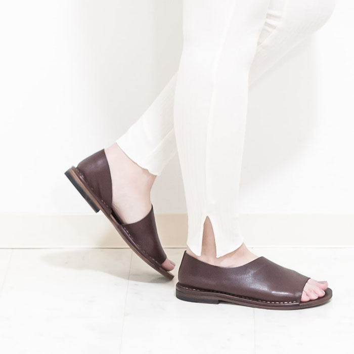 Japan direct mail Punto Pigro Made in Italy handmade leather sandals 19 New works