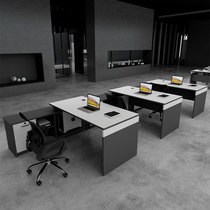 Financial office desk and chair combination 2 4 6 people simple modern staff desk screen station computer desk
