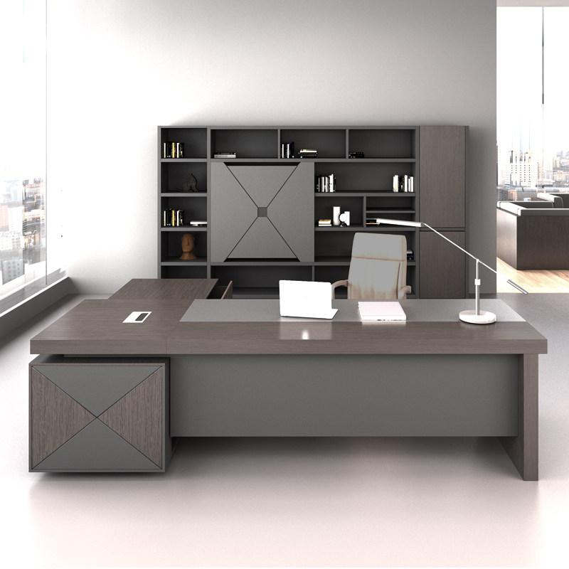 Guangzhou Office Furniture Owner Desk Atmospheric Fashion Grand Bandae Executive General Manager Table desk chair combination