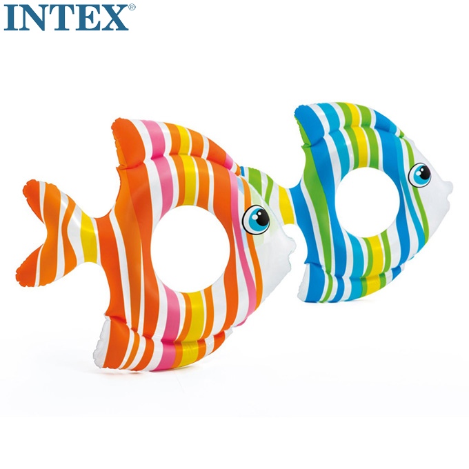 Original fit INTEX tropical fish children's lifebuoy swimming ring underarm floating circle 3-6 years old