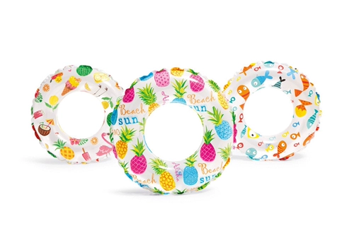 Intex, оригинальный плавательный круг, 5-10 лет, диаметр 61мм, 61см