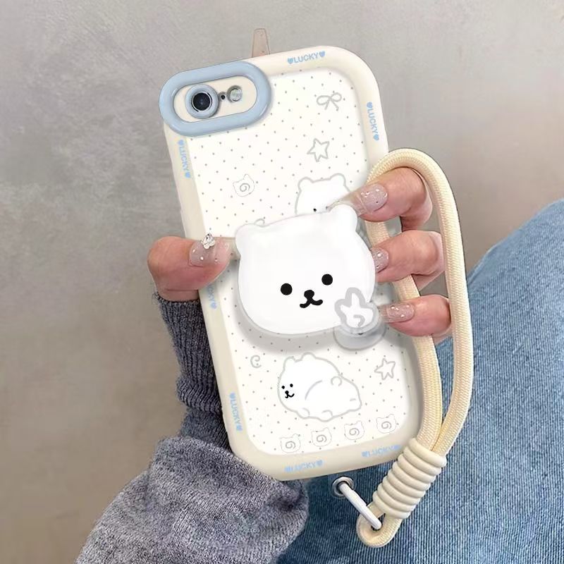 Biey Bear Is Suitable for Apple 6 Student Models, 8 Plus Shockproof, 13 Plus Stylish, 11 Pro Cute, 12 Mini Simple, 13 Pro Max for Women, 16 Pro High-End Feel, Xr Phone XS Case