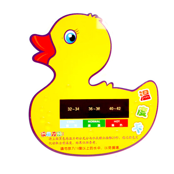 Small Duck Water Temperature Card Temperature Card Repeated use of Infant Thermometer Thermometer