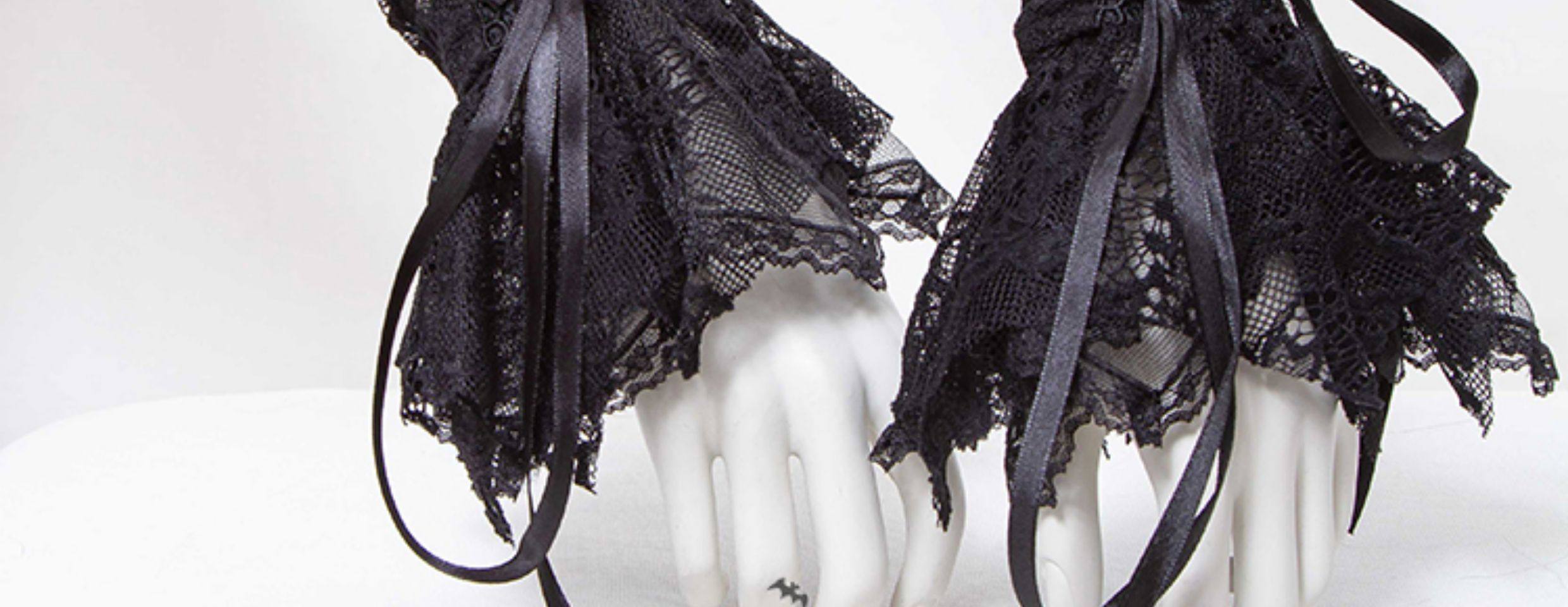 Перчатки ╋魔叹╋ rng华丽罗莉塔cosplay哥特gothic优雅蕾丝手袖套 1016bk