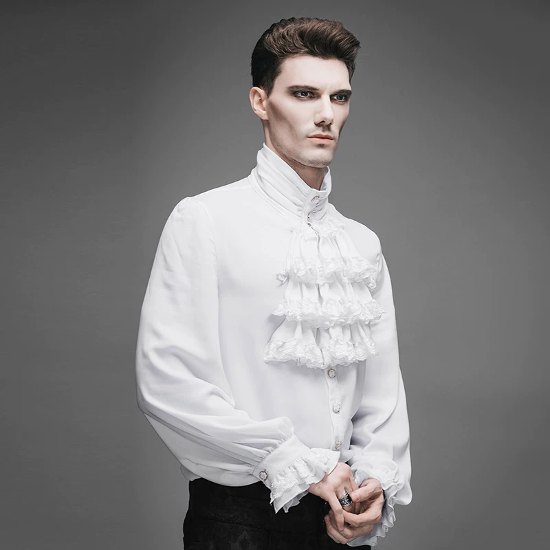Футболка мужская E DEVIL FASHION Gothic Dark Retro длинный рукав SJM127