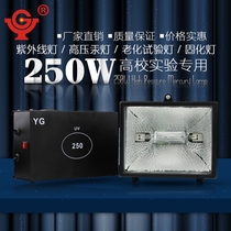  Yugu ultraviolet high pressure mercury lamp 250W watt school photochemical photocatalytic photocatalyst test UV curing lamp