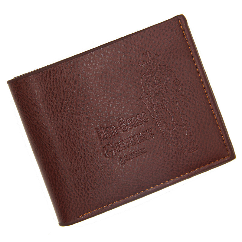  Cheap Soft Leather Wallet Short Men's Trendy Multifunctional Card Holder Horizontal Style Coin Holder with Zipper
