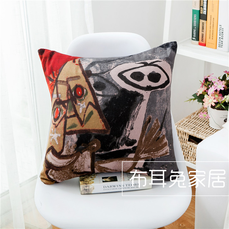 Bar Cafe Phong cách Đông Nam Á Phong cách quốc gia Dark Vintage Cotton Hug Gối Case Đệm Vỏ Gối - Trở lại đệm / Bolsters gối tựa đầu cao su non