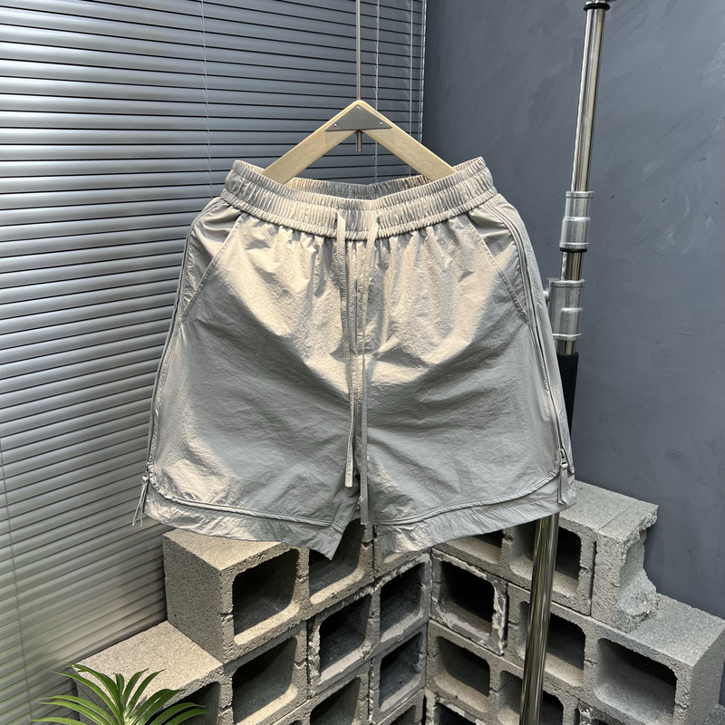 Summer High Street Men's Cargo Shorts, Loose and Breathable Sports Shorts, Simple and Versatile Solid Color Casual Quick-Drying Pants