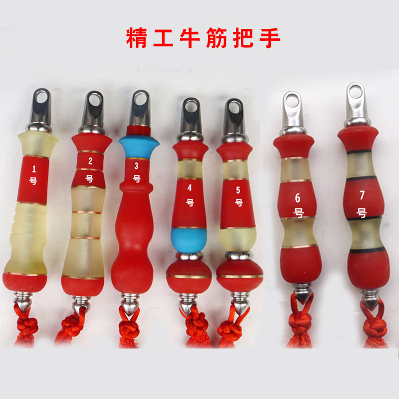 Beef tendon polyurethane handle Unicorn whip Fitness steel whip handle Nut gourd whip handle routine special