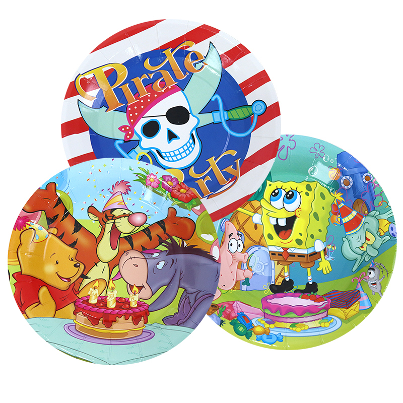 Winnie the Pooh Birthday Party Tableware Paper Plates Paper Cups Paper Towels Tablecloth Tigger Birthday Scene Decoration Supplies