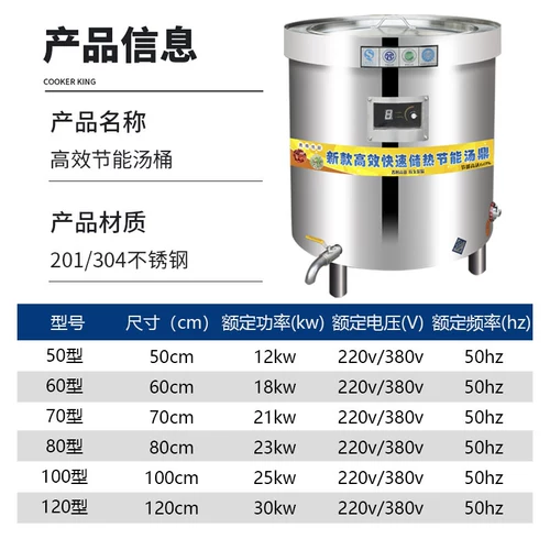 Электрический суп ствол коммерческий нержавеющая сталь ствол ствола кинчат