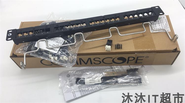 CommScope AMP AMP 24-port six-type patch panel CPP-UDDM-SL-1U-24 Gigabit patch panel tested