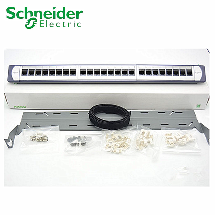 Schneider ultra five types of non-shielded network routes Internet of line frames New 1U24 with modules ACTPP5EU24NSS