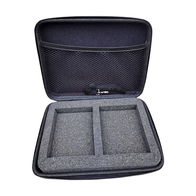 Stowable Two 2.5inch Mobile Hard Drive Hard Shell Sponge Bubble Wrap Bag Suitable for Seagate Western Digital Mobile Hard Drive Bag