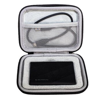 Suitable for Samsung T9 Mobile Solid-State Drive Storage Bag T7Shield Ssd Hard Drive Hard Shell Bag with Inner Velvet Shockproof Bag