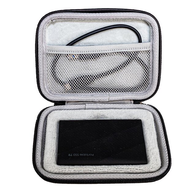 Suitable for Samsung T9 Mobile Solid-State Drive Storage Bag T7Shield Ssd Hard Drive Hard Shell Bag with Inner Velvet Shockproof Bag