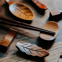 Zetten home Japanese style chopstick holder chopsticks holder solid wood chopsticks holder for home chopsticks shelve Japan-ROK cuisine restaurant cutlery
