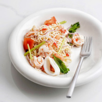 Zetten Home Nordic Ceramic Dinner Plate Milk White Retro Thickening of the Flap Side Pasta Deep Dish Steak Dish Home