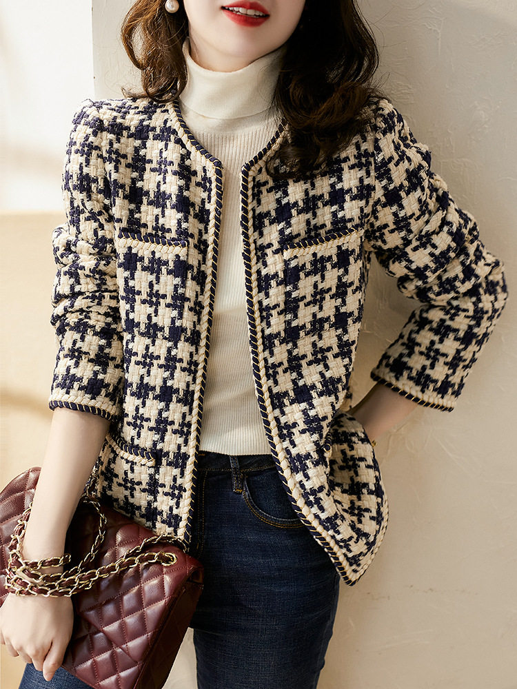 2022 Xiaoxiang wind spring and summer light social atmosphere to fix up aristocratic books Smell Temperament Small Fragrance Soft Flowers Coats Women