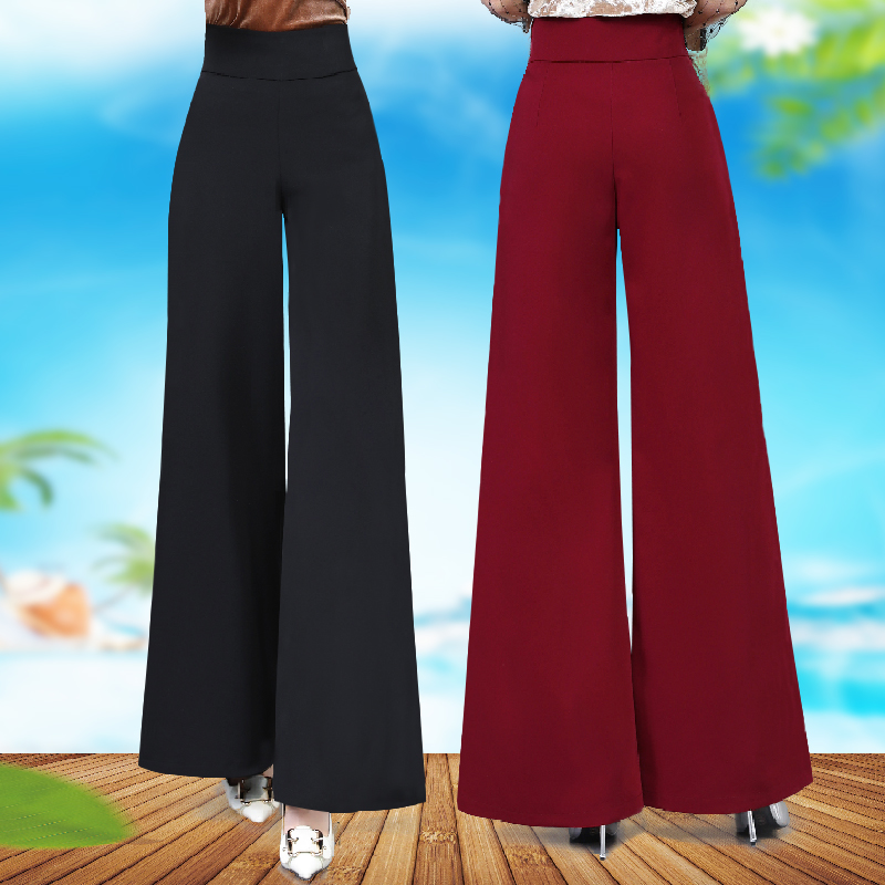 Dance women's pants Summer Latin dance broadlegged pants with high waist length pants social dance State Morden Dance Square Dance Pants