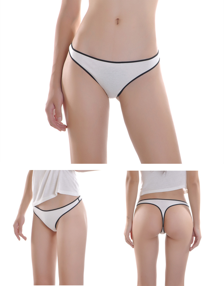 Châu âu và Hoa Kỳ sexy thể thao đồ lót của phụ nữ kích thước lớn thong nữ chất béo mm cotton cộng với phân bón để tăng tập thể dục vô hình t-shirt