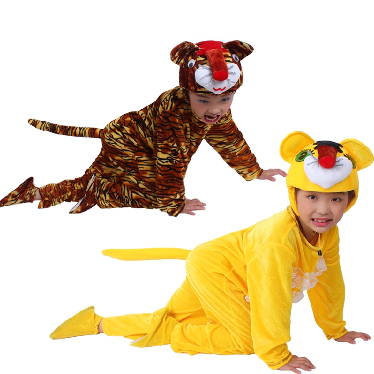 Trang phục biểu diễn động vật cho trẻ em Ngày sóc Fox Voi Sói Gấu Chim Panda Panda Phim hoạt hình biểu diễn đồ bộ cho bé gái
