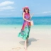 Đầm boho nữ hè 2018 mới voan quây mỏng đi biển đi biển đầm đầm đi biển váy lưới dài Váy dài