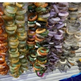 Ониксовое бирюзовое кольцо с камнем подходит для мужчин и женщин