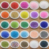 Стеклянные прозрачные матовые кремовые бусины, 2mm, 3mm