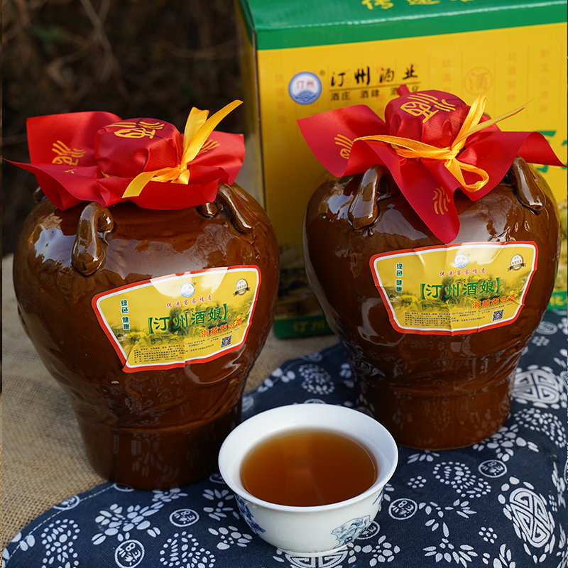 Rice Wine Yellow Wine Semi-Sweet Altar Clothing Ting State Wine Lady Moon Wine Pure Sticky Rice Handmade Fujian Changtine Hakka Wine