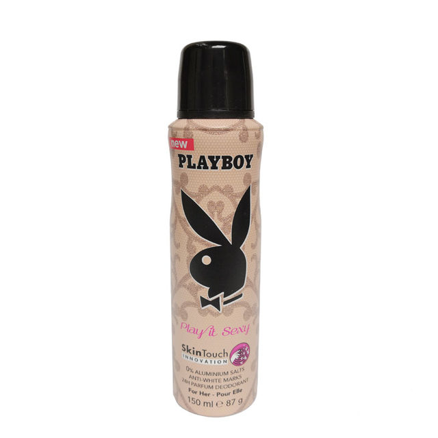 PLAYBOY ນ້ຳຫອມຂອງຜູ້ຊາຍ ແລະຜູ້ຍິງ Playboy ນ້ຳຫອມ Antiperspirant Spray Armpit Antiperspirant Body Fragrance ມີກິ່ນຫອມອ່ອນໆ ຕິດທົນນານ