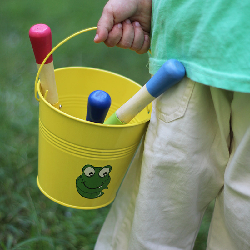 Kindergarten Garden Planting Tools Beach Toys Children Iron Small Buckets Iron Bucket Kids Small Bucket Catch-up Tools