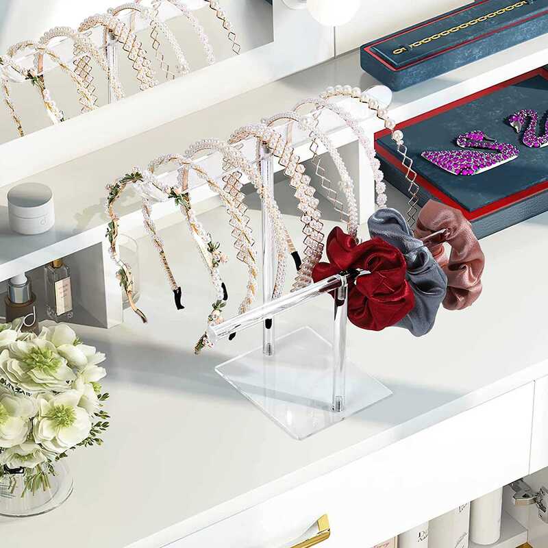 Acrylic Headband Transparent Assembly Display Stand Headscarf Hairband Storage Display Rack Acrylic Rod Hair Accessory Rack Acrylic Headband Transparent Assembly Display Stand Headscarf Hairband Storage Display Rack Acrylic Rod Hair Accessory Rack