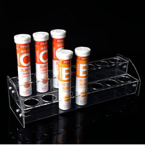 Direct sales pharmacy cash register table vitamin C display rack beverage effervescent tablet multi-layer VC chewable plastic rack