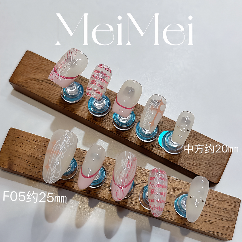 【Pink Page Rebellion Poetry】Sweet and Cool Y2K Floral English French Style Handmade Wearable Nails Reusable Finished Nail Art 【Pink Page Rebellion Poetry】Sweet and Cool Y2K Floral English French Style Handmade Wearable Nails Reusable Finished Nail Art