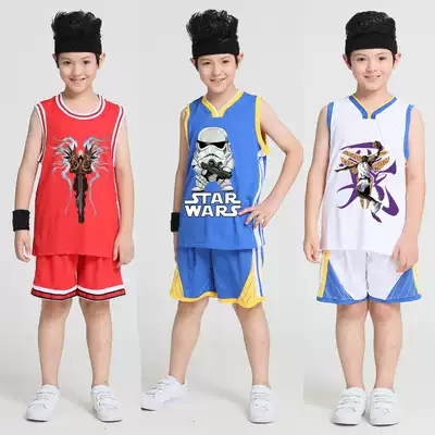 Summer children's men's and women's children's clothing breathable vest shorts student basketball training practice performance clothing sports suit