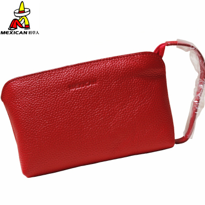 Rice straw man genuine leather zero money bag hand with cow leather Korean version head layer cow leather card foreskin clip DH032923L-09