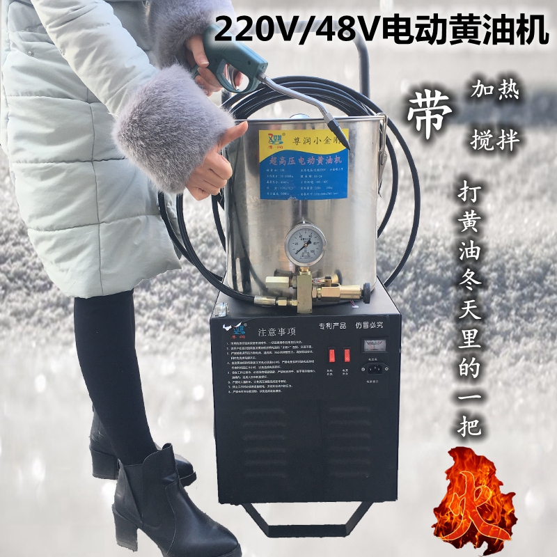 Ruiyan 220V electric butter machine heating 48V rechargeable high-voltage oiler to beat butter artifact grease gun