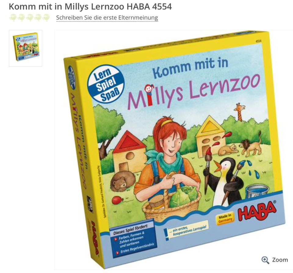German hapa4554 Collection Edition 2-year-old children early education puzzle cooperative desktop education game park