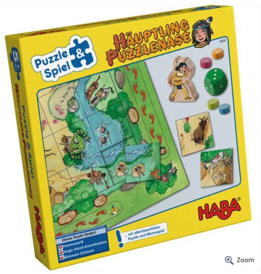 German haba4534 Toys 3 year old Early childhood puzzle enlightenment Early education Puzzle Fairytale logical thinking häuptli n