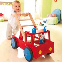 German HABA2665 childrens learning step eco-friendly safety wood toy carrying game car